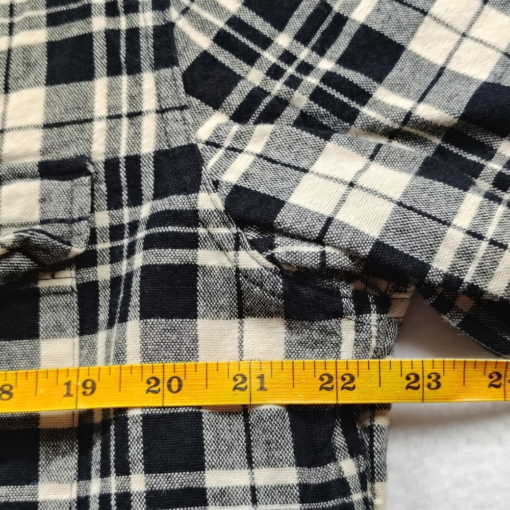 J.Crew Mens Plaid Workshirt Long Sleeve Button‎ Up L double chest pockets - Picture 6 of 7